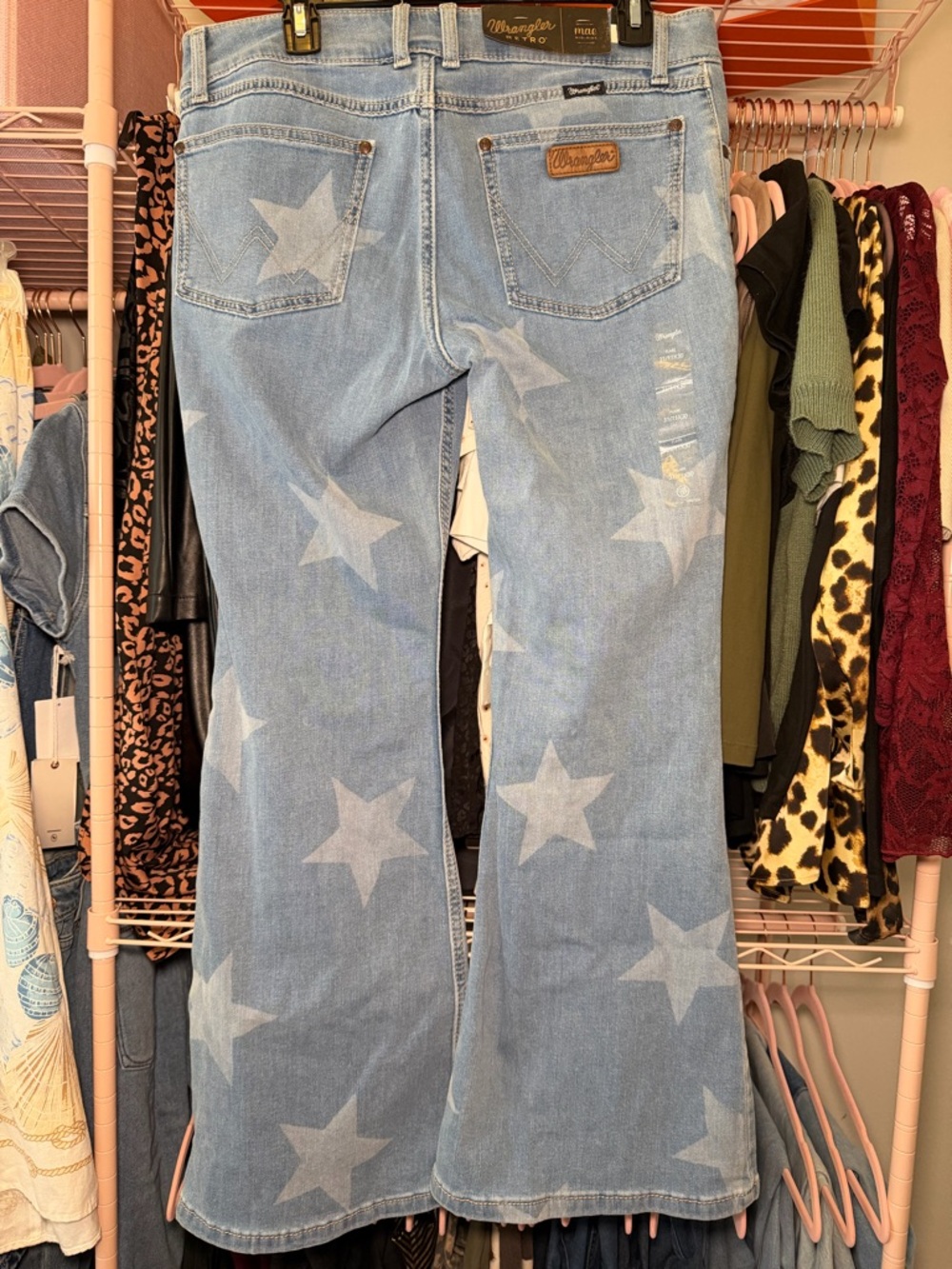 NWT WRANGLER WOMEN'S RETRO MID RISE MAE ALICE BLUE JEANS - Picture 4 of 7